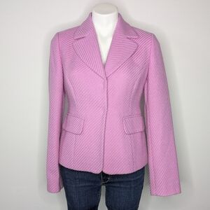 LOFT light purple/pink wool snap closure jacket 6